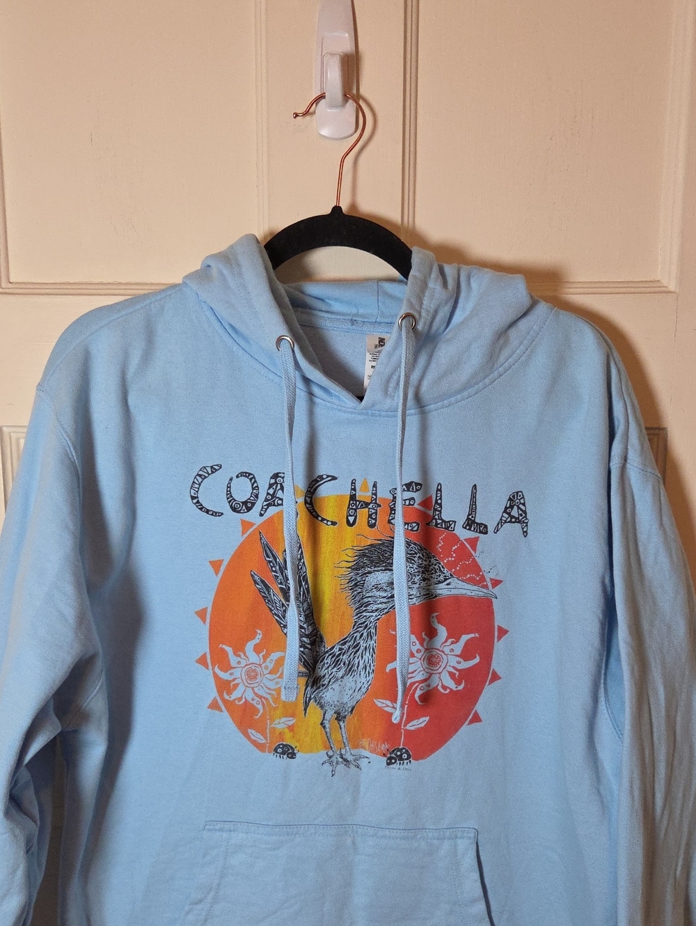 Coachella Festival Desert Independent Women’s Hoodie In Light Blue Size M - Picture 2 of 15